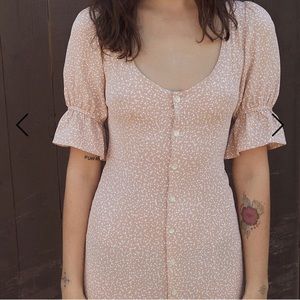 Christy Dawn Lennon Dress Polka Dot Pink Sz XL